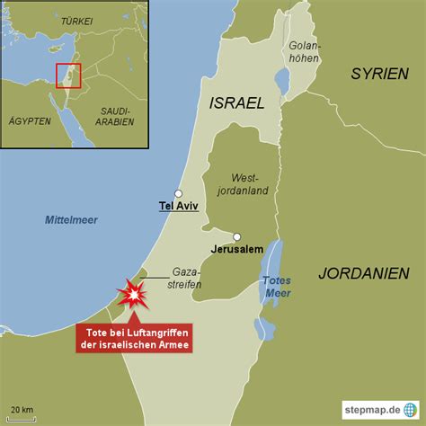 israel gazastreifen landkarte